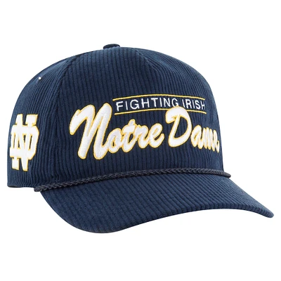 Men's '47 Navy Notre Dame Fighting Irish Gridiron Double Header Hitch Adjustable Hat