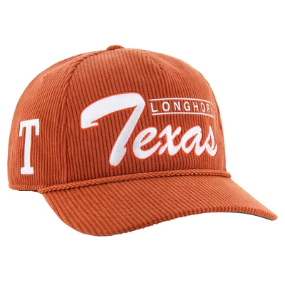 Men's '47 Texas Orange Texas Longhorns Gridiron Double Header Hitch Adjustable Hat