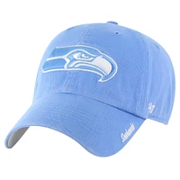 Women's '47 Blue Seattle Seahawks Luminance Cheer Clean Up Adjustable Hat