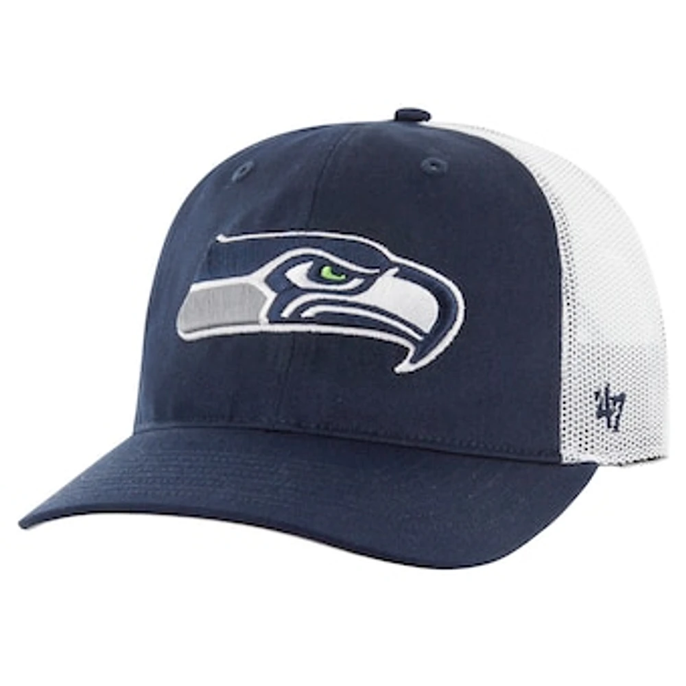 Youth '47 College Navy/White Seattle Seahawks Trucker Adjustable Hat