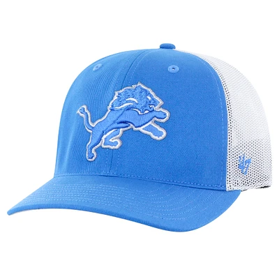 Youth '47 Blue/White Detroit Lions Trucker Adjustable Hat