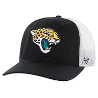 Youth '47 Black/White Jacksonville Jaguars Trucker Adjustable Hat