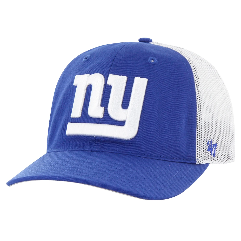 Youth '47 Royal/White New York Giants Trucker Adjustable Hat