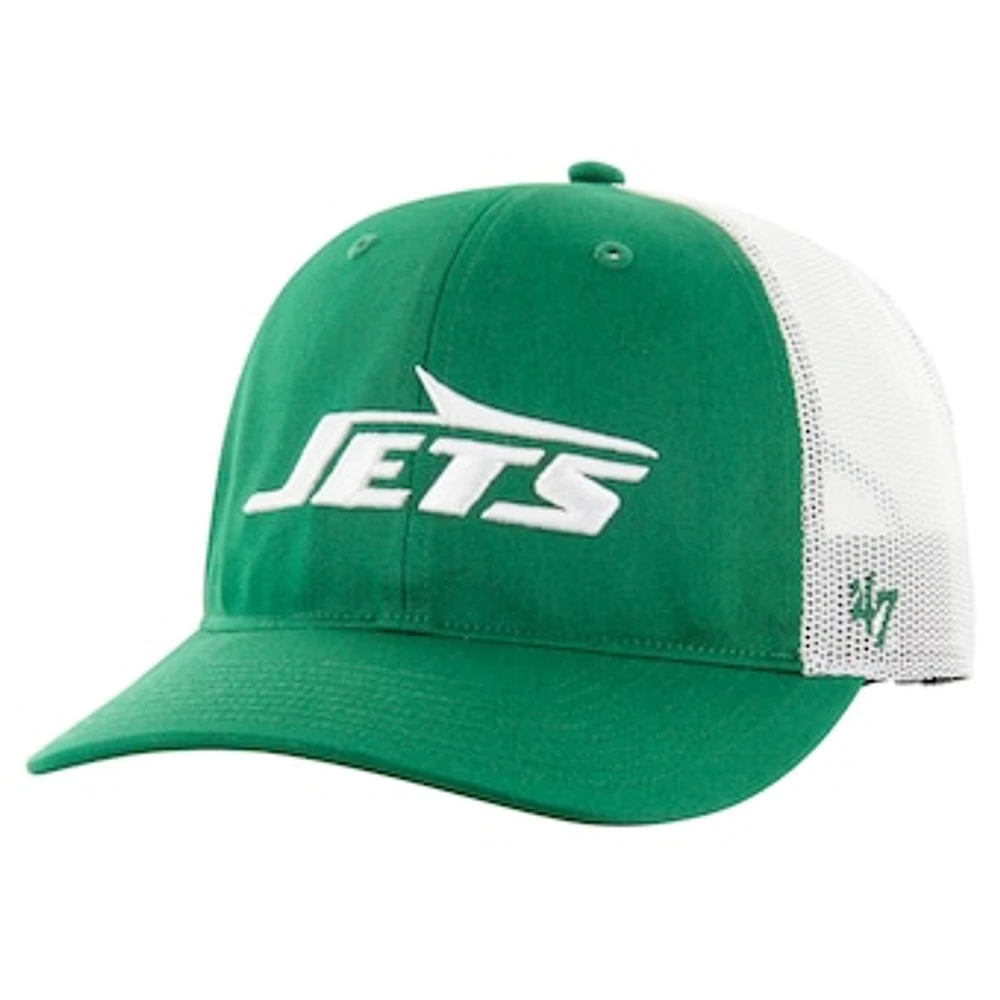 Youth '47 Green/White New York Jets Trucker Adjustable Hat