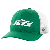 Youth '47 Green/White New York Jets Trucker Adjustable Hat