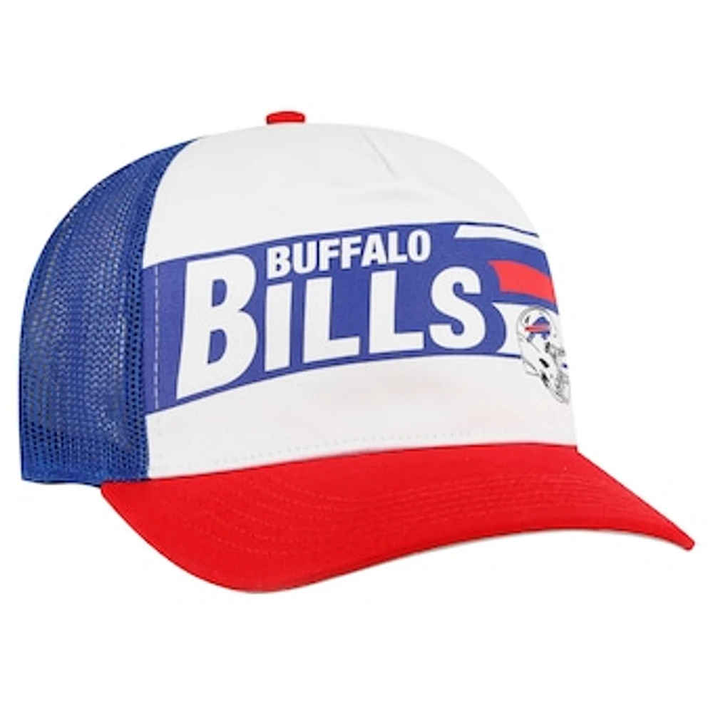 Youth '47  White/Red Buffalo Bills Trucker Adjustable Hat