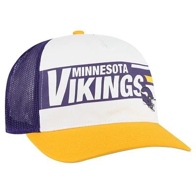 Youth '47  White/Gold Minnesota Vikings Trucker Adjustable Hat