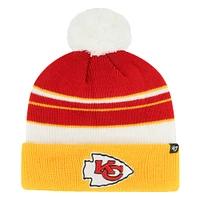 Youth '47 Red/Gold Kansas City Chiefs Peewee Cuffed Knit Hat with Pom