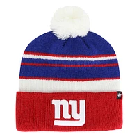 Youth '47 Royal/Red New York Giants Peewee Cuffed Knit Hat with Pom