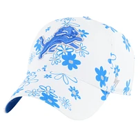 Girls Toddler '47 White Detroit Lions Daisy Delight Clean Up Adjustable Hat