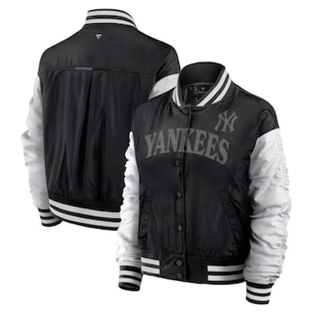 Women's Fanatics  Black New York Yankees Elements Wave Full-Snap Jacket