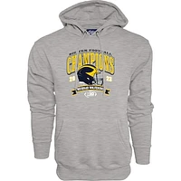 Men's Blue 84  Gray Michigan Wolverines 2023 Big Ten Football Conference Champions Pullover Hoodie