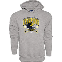Men's Blue 84  Gray Michigan Wolverines 2023 Big Ten Football Conference Champions Pullover Hoodie