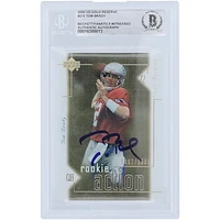 Tom Brady New England Patriots Autographed 2000 Upper Deck Gold Reserve #215 #1997/2500 Beckett Fanatics Witnessed Authenticated Rookie Card