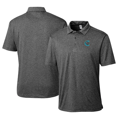 Men's Cutter & Buck Heather Charlotte Knights Clique Charge Active Polo