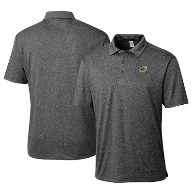 Men's Cutter & Buck Heather Akron RubberDucks Clique Charge Active Polo