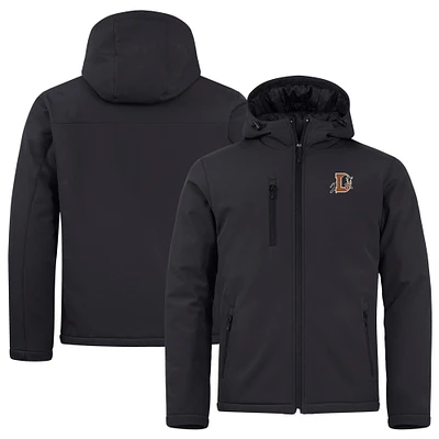 Men's Cutter & Buck  Black Durham Bulls Clique Equinox Insulated Softshell Full-Zip Jacket