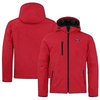 Men's Cutter & Buck  Red Jacksonville Jumbo Shrimp Clique Equinox Insulated Softshell Full-Zip Jacket