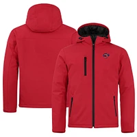Men's Cutter & Buck  Red Jacksonville Jumbo Shrimp Clique Equinox Insulated Softshell Full-Zip Jacket