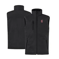 Men's Cutter & Buck  Black Greenville Drive Clique Equinox Insulated Softshell Vest