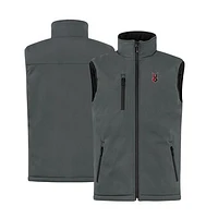 Men's Cutter & Buck  Steel Indianapolis Indians Clique Equinox Insulated Softshell Vest
