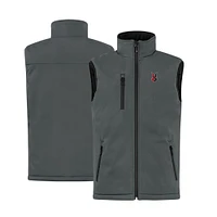 Men's Cutter & Buck  Steel Indianapolis Indians Clique Equinox Insulated Softshell Vest
