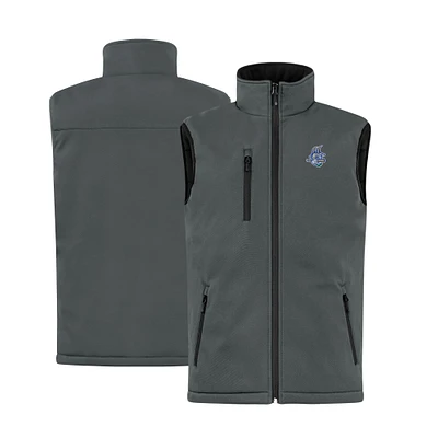 Men's Cutter & Buck  Steel Hartford Yard Goats Clique Equinox Insulated Softshell Vest