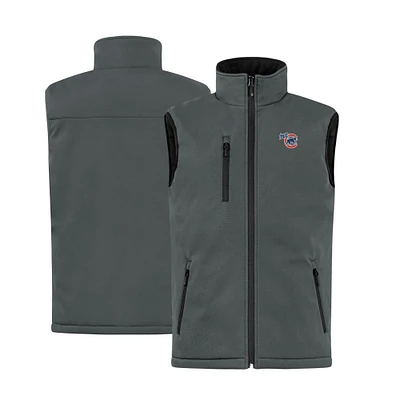 Men's Cutter & Buck  Steel Iowa Cubs Clique Equinox Insulated Softshell Vest