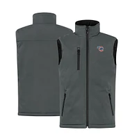 Men's Cutter & Buck  Steel Iowa Cubs Clique Equinox Insulated Softshell Vest