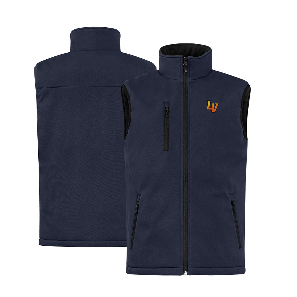 Men's Cutter & Buck Navy Las Vegas Aviators Clique Equinox Insulated Softshell Vest