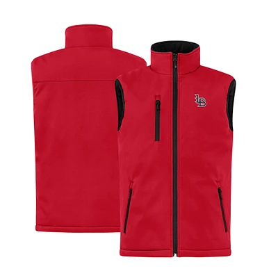Men's Cutter & Buck  Red Louisville Bats Clique Equinox Insulated Softshell Vest