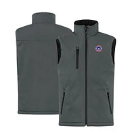 Men's Cutter & Buck  Steel South Bend Cubs Clique Equinox Insulated Softshell Vest