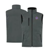 Men's Cutter & Buck  Steel South Bend Cubs Clique Equinox Insulated Softshell Vest