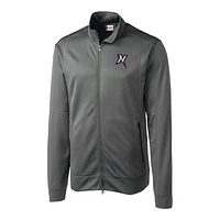 Men's Cutter & Buck  Gray Northwest Arkansas Naturals Clique Helsa Performance Full-Zip Knit Jacket