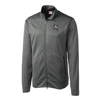 Men's Cutter & Buck  Gray Northwest Arkansas Naturals Clique Helsa Performance Full-Zip Knit Jacket