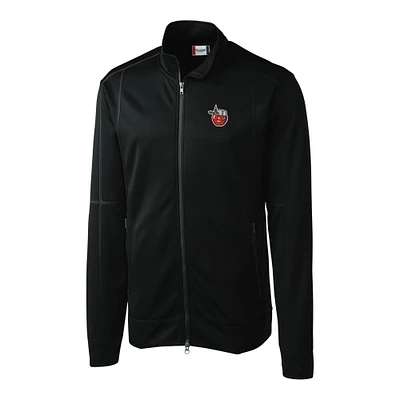 Men's Cutter & Buck  Black Fort Wayne TinCaps Clique Helsa Performance Full-Zip Knit Jacket