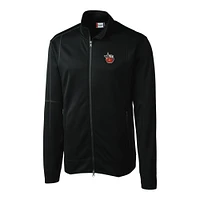Men's Cutter & Buck  Black Fort Wayne TinCaps Clique Helsa Performance Full-Zip Knit Jacket