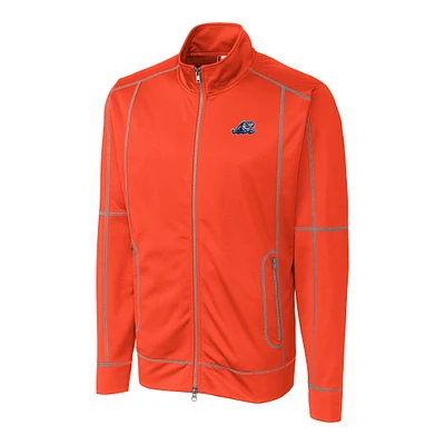 Men's Cutter & Buck West Michigan Whitecaps Clique Helsa Performance Full-Zip Knit Jacket