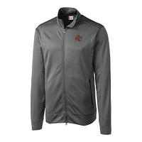 Men's Cutter & Buck  Gray Sacramento River Cats Clique Helsa Performance Full-Zip Knit Jacket