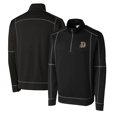 Men's Cutter & Buck Durham Bulls Clique Helsa Performance Half-Zip Knit Pullover