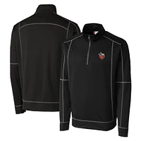 Men's Cutter & Buck  Black Fort Wayne TinCaps Clique Helsa Performance Half-Zip Knit Pullover