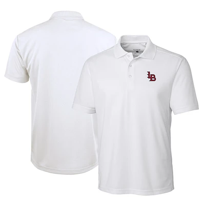 Men's Cutter & Buck  White Louisville Bats Clique Ice Pique Tech Polo