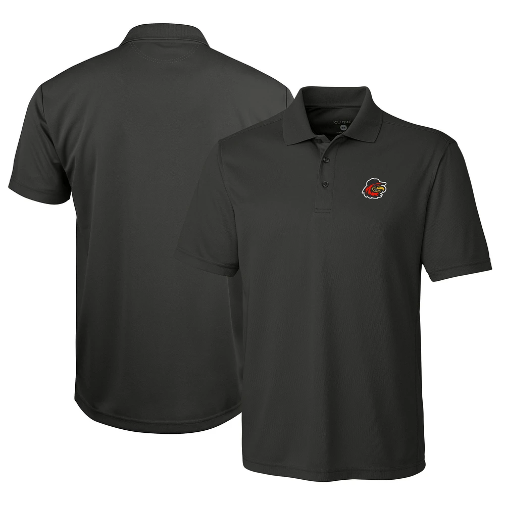 Men's Cutter & Buck Gray Rochester Red Wings Clique Ice Pique Tech Polo