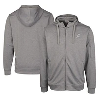 Unisex Cutter & Buck Gray Reno Aces Clique Lift Eco Performance Full-Zip Hoodie