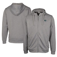 Unisex Cutter & Buck Gray Gwinnett Stripers Clique Lift Eco Performance Full-Zip Hoodie