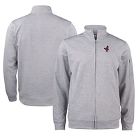 Unisex Cutter & Buck Gray Memphis Redbirds Clique Lift Eco Performance Full-Zip Jacket