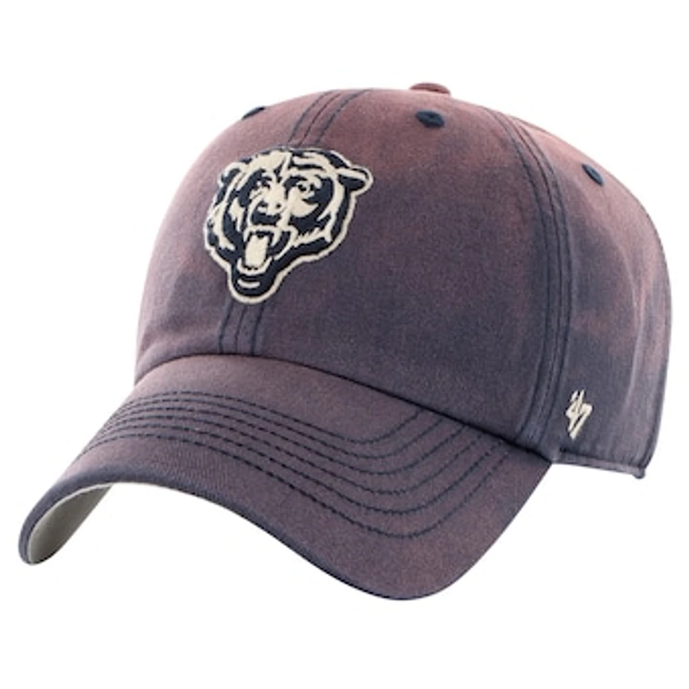 Men's '47  Navy Chicago Bears Dusted Relaxed Clean Up Adjustable Hat