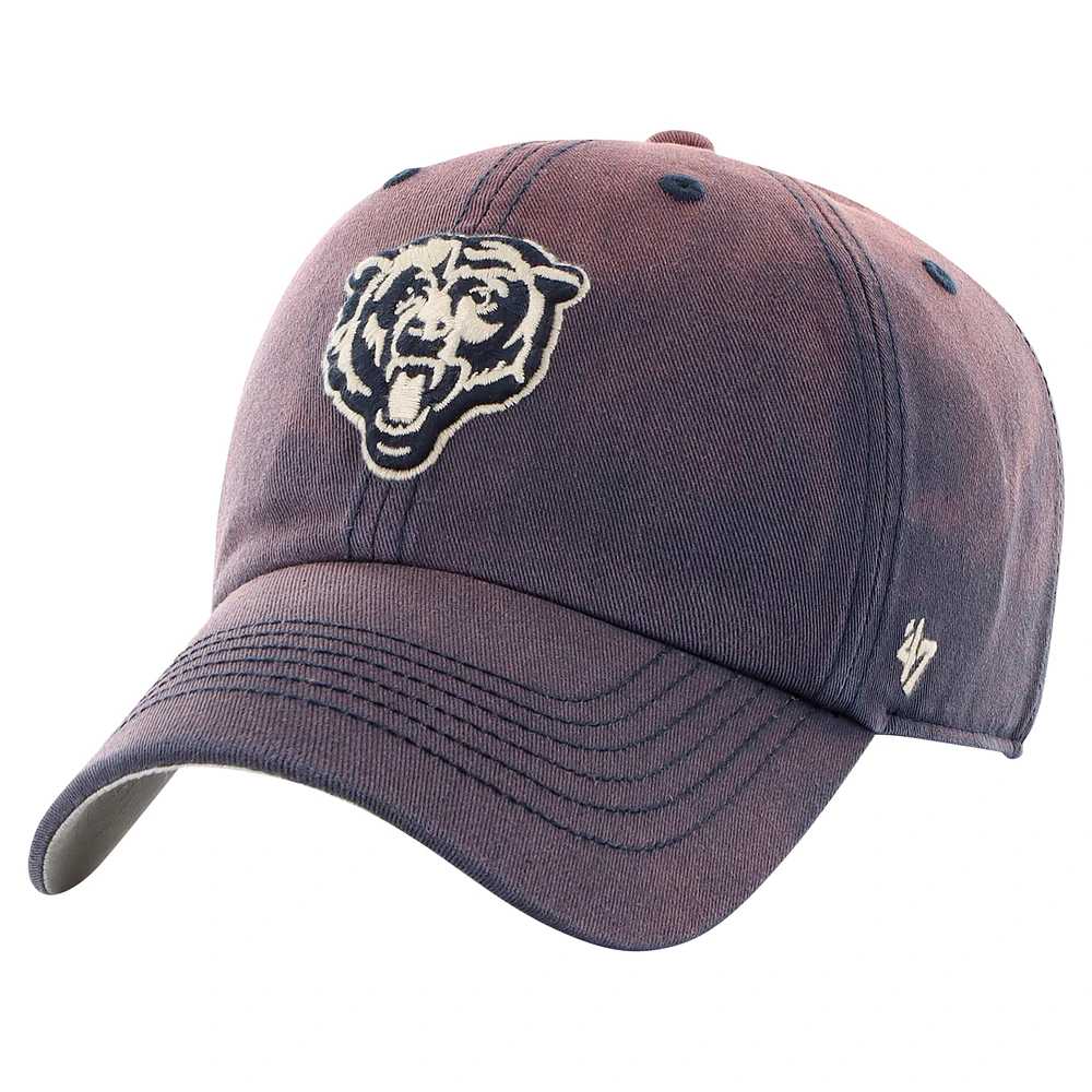 Men's '47  Navy Chicago Bears Dusted Relaxed Clean Up Adjustable Hat