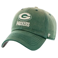 Men's '47  Green Green Bay Packers Dusted Relaxed Clean Up Adjustable Hat