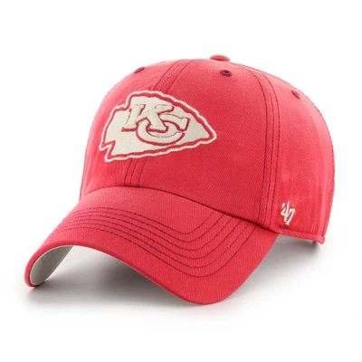 Men's '47  Red Kansas City Chiefs Dusted Clean Up Adjustable Hat